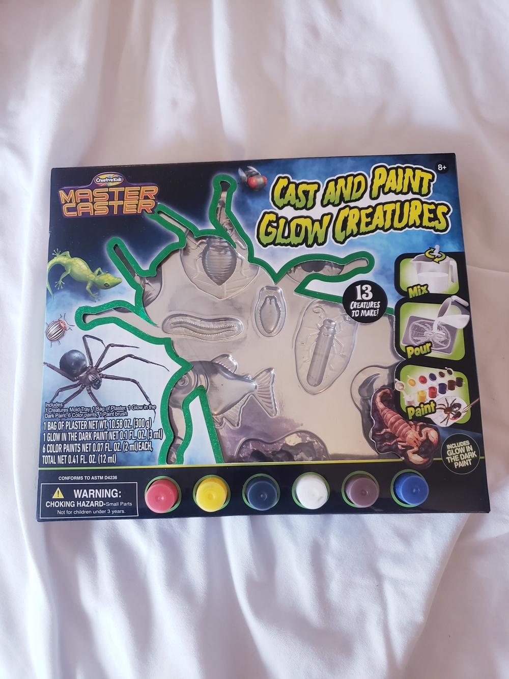 Cast and Paint Glow Creatures Kids Craft Kit